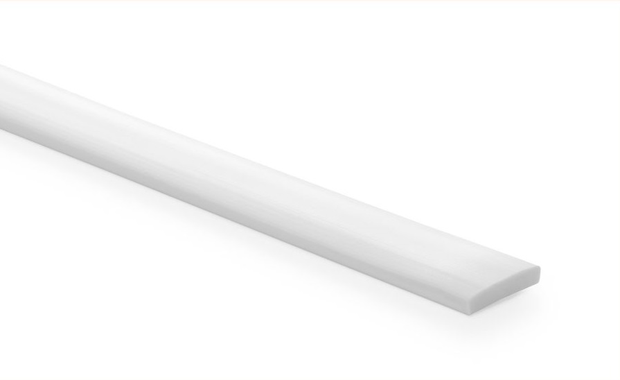 Flat profile A2085, 10x3 mm
(PVC elastic, white), 250 m/spool